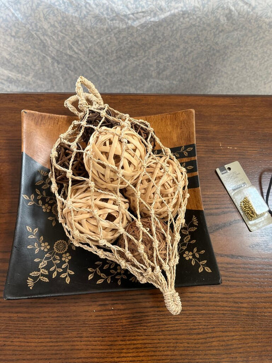 Decorative Natural Fiber Decorative Balls