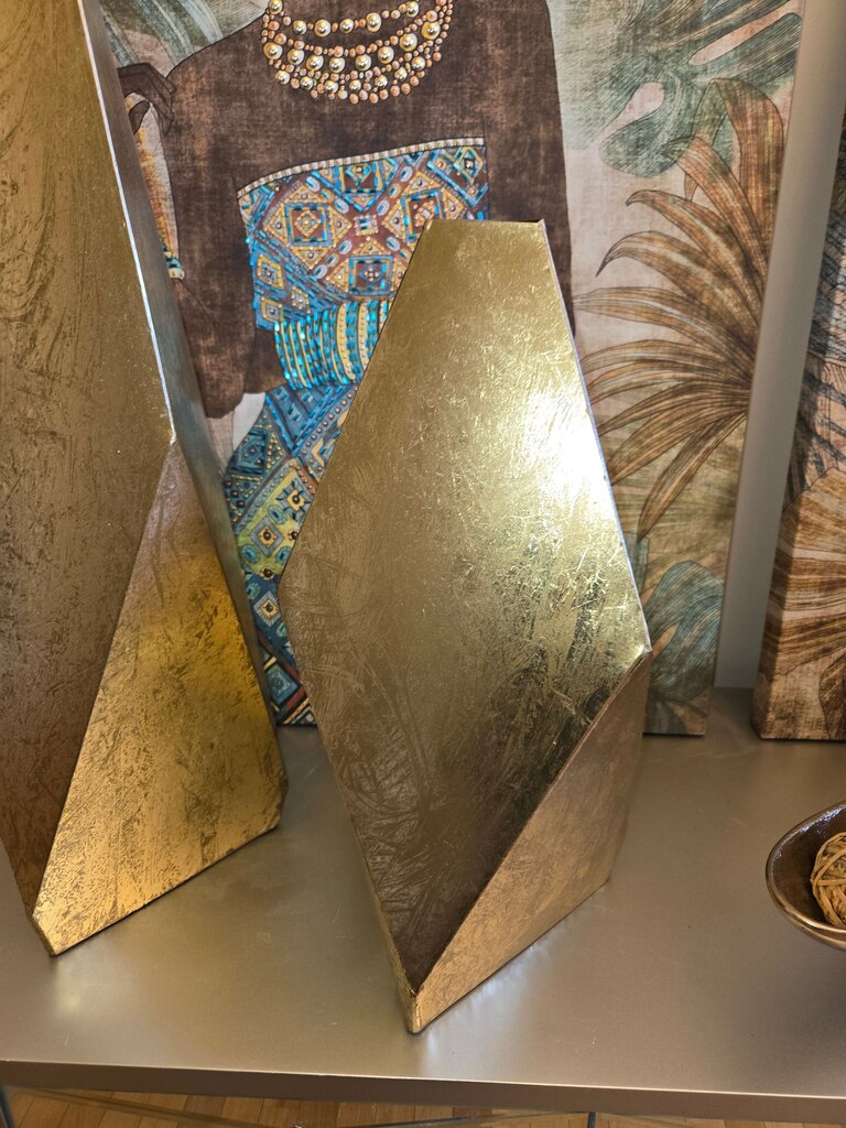 Modern Geometric Gold Decorative Object