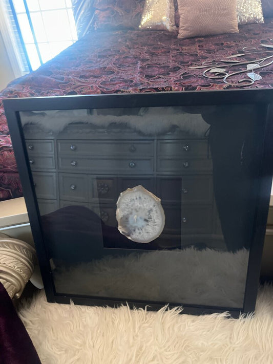 Framed Agate Slice Wall Art