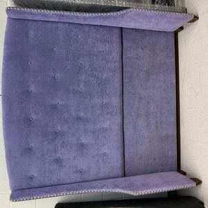 Christopher Knight Home Purple Velvet Tufted Bench with Nailhead Trim
