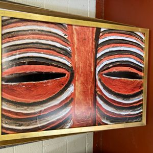 Framed African Mask Print