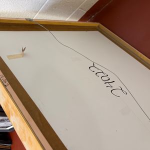 Framed Artwork with Inventory Numbers