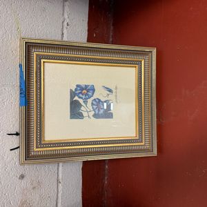 Framed Botanical Print of Morning Glories by Shodo Kawarazaki