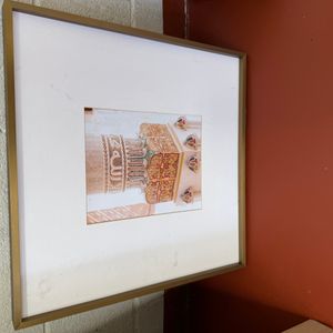 Framed Photograph of Alhambra Architectural Detail