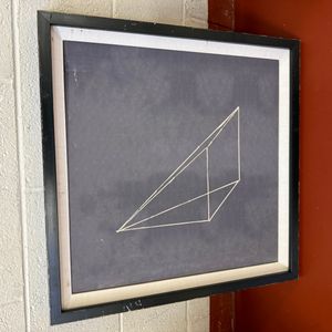Geometric Abstract Line Drawing by Sol LeWitt