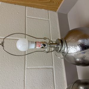 Hammered Mercury Glass Sphere Table Lamp