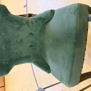 JAYDEN CREATION Jacob Sage Tufted Accent Wingback Chair with...