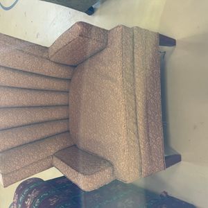 Mid-Century Modern Channel Tufted Swivel Armchair