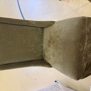 Olive Green Velvet Accent Chair