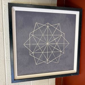 Sacred Geometry Vector Equilibrium Framed Print