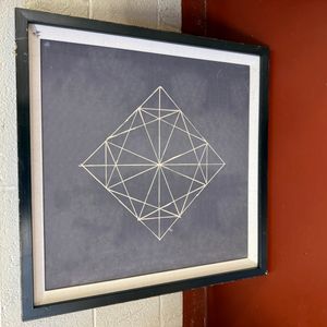 Sacred Geometry Vector Equilibrium Framed Print