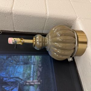 Vintage Fluted Glass Table Lamp Base