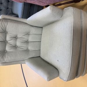 Vintage Tufted Swivel Armchair